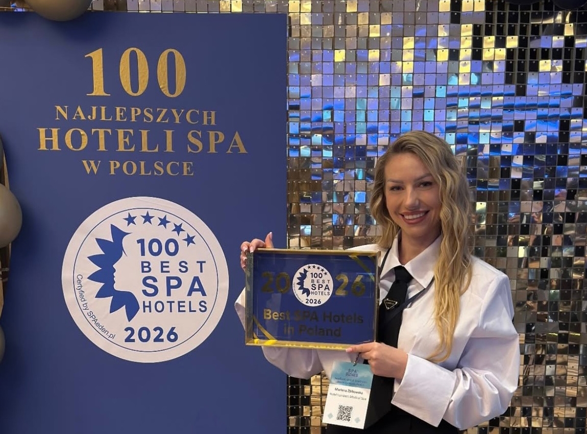 certyfikat 100 best spa hotels dla hotelu lambert medical spa></p> <p style=
