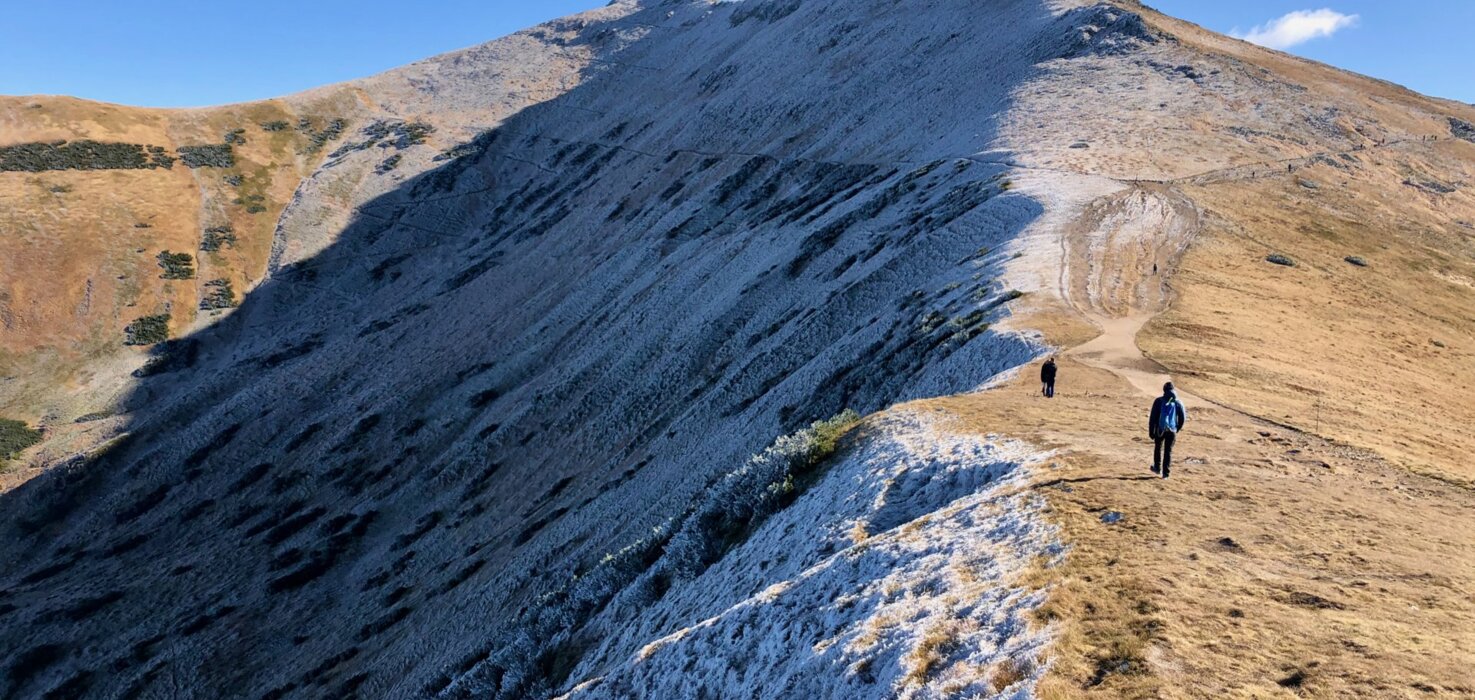 Horská turistika v Tatrách.