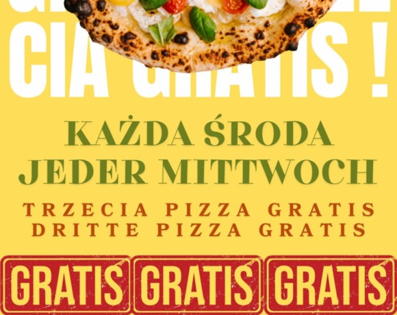 Jeder Mittwoch - dritte Pizza gratis