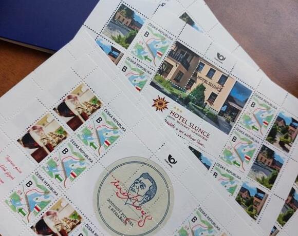 Poštovní aršíky rodinného pivovaru Morous z Rýmařova v Hotelu Slunce Rýmařov v Jeseníkách, originální suvenýr pro milovníky našeho piva.