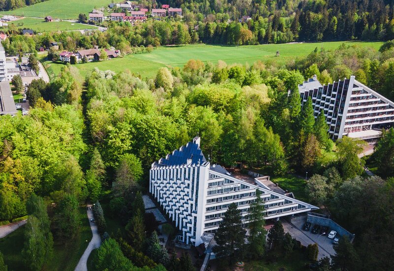 Hotel Wilga z lotu ptaka