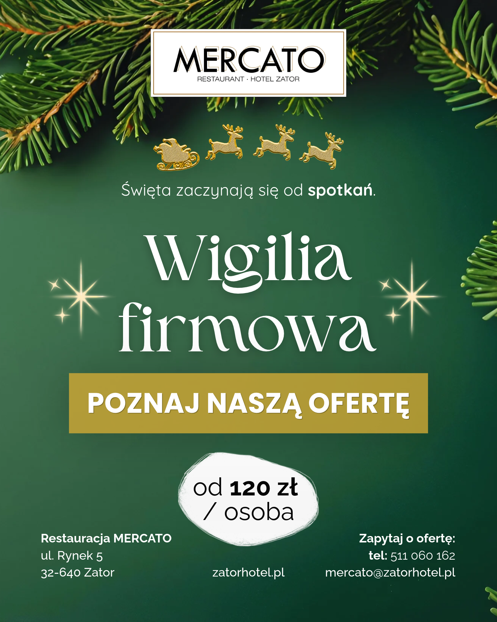 Oferta wigilijna Hotel Zator