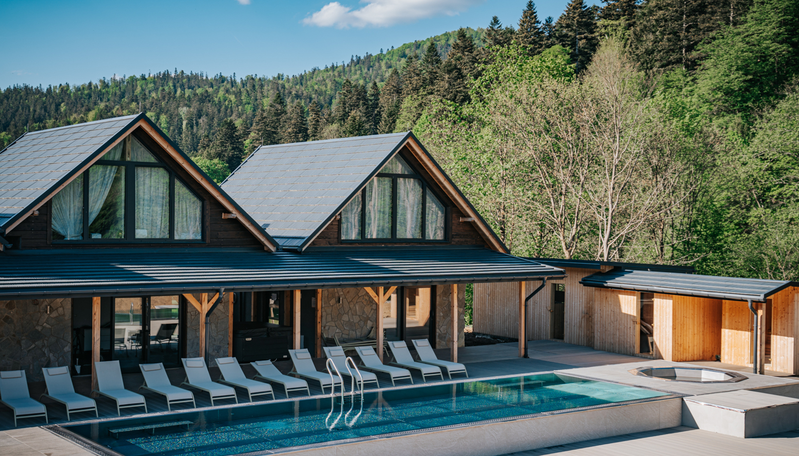 Impreza integracyjna domki z basenem Bieszczady - Jabłonki Resort & SPA