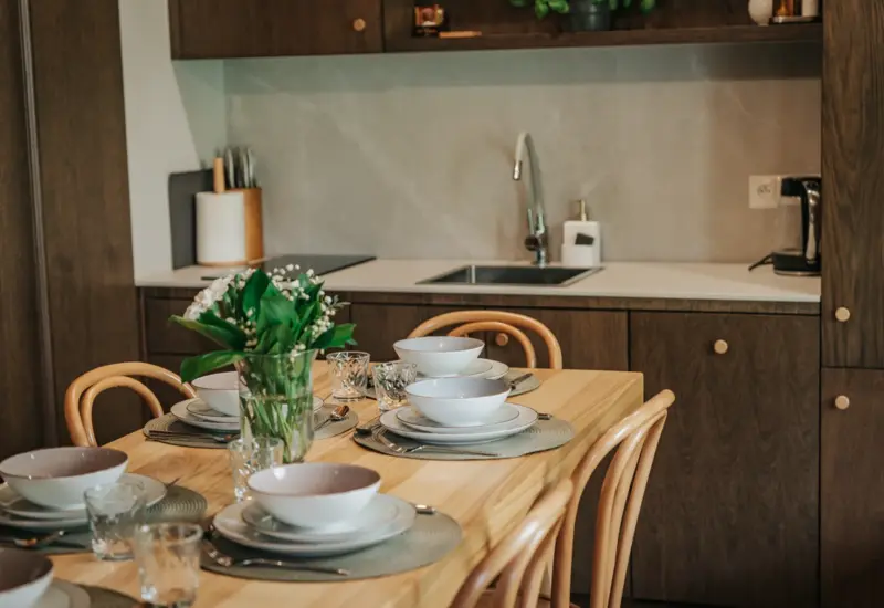 W pełni wyposażona kuchnia w domku – Jabłonki Resort & SPA