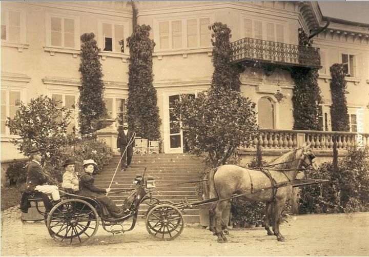 Pałac w Korczewie - historyczna fotografia