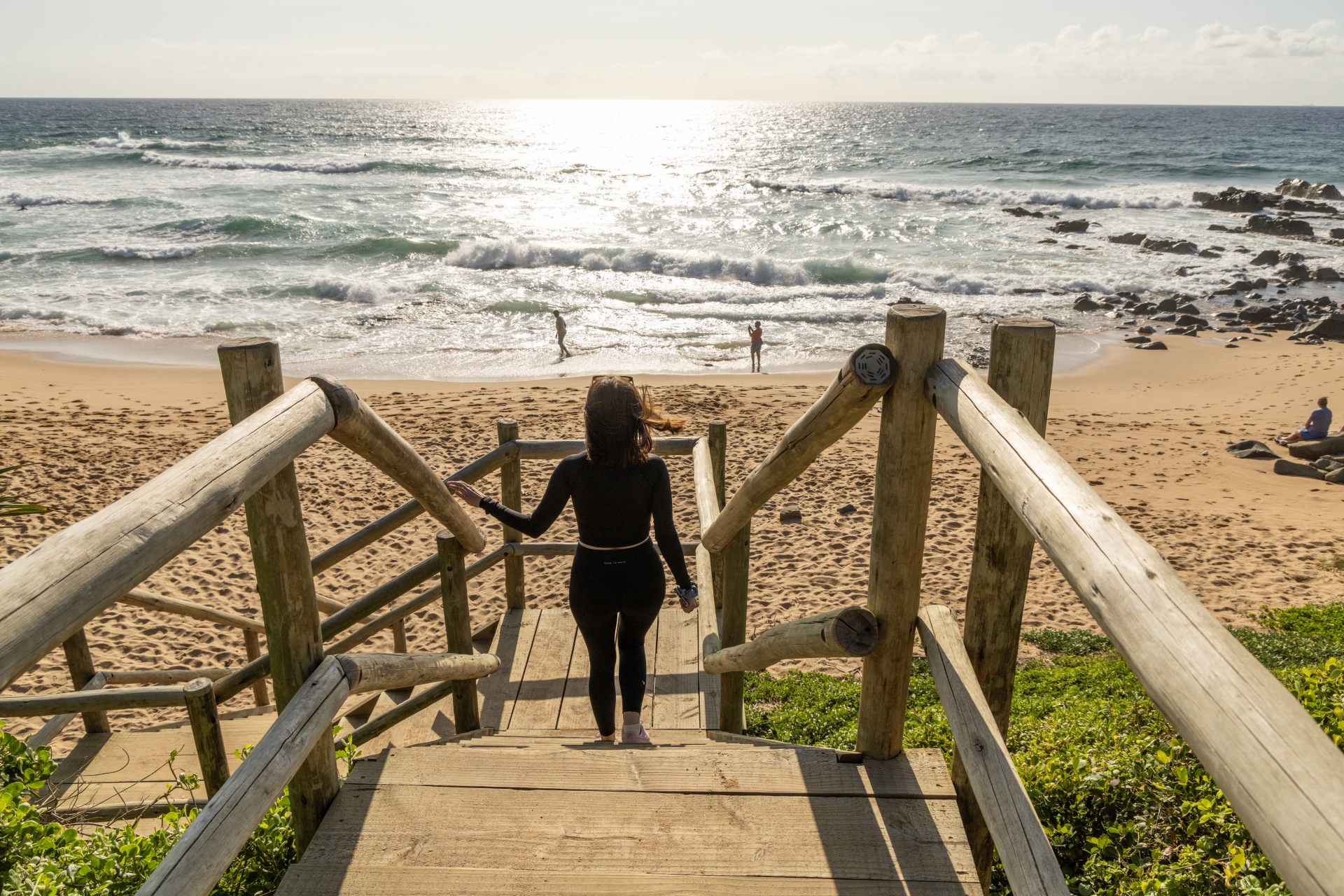 Willard’s Beach Ballito with designated swimming zone and lifeguard supervision