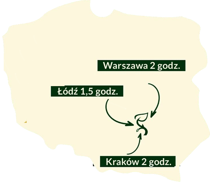 Mapa dojazdu - Leśny Dworek