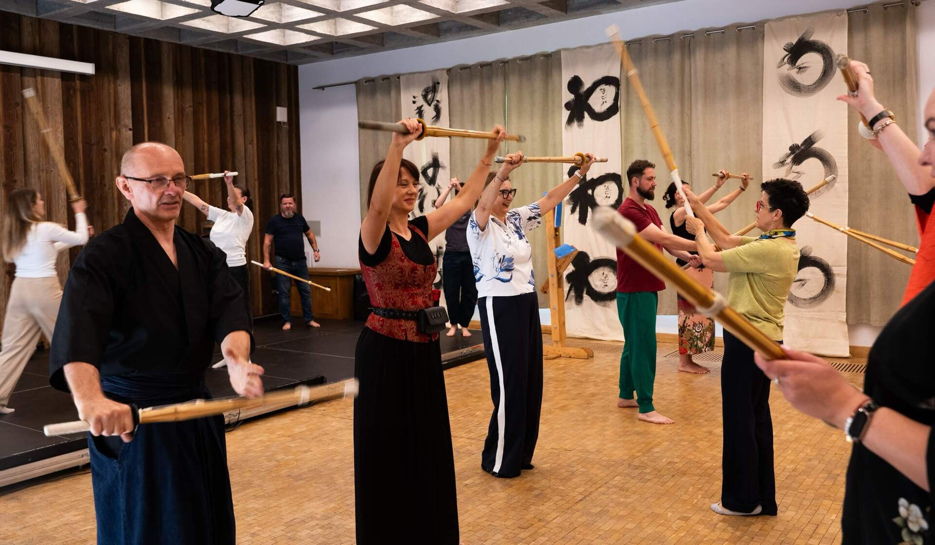 trening kendo na weekendzie japońskim w młynie klekotki