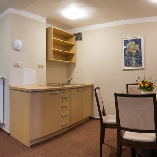 Studio - lodžie - kuchyňský kout