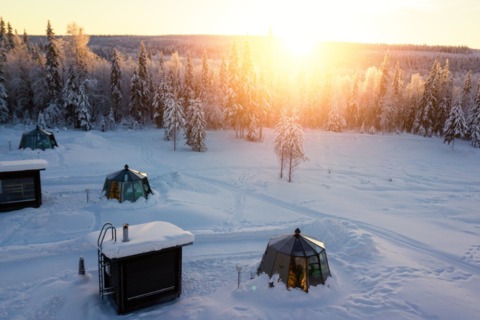 Nova Galaxy Village, Igloo hotel Rovaniemi Lapland, Winter Rovaniemi, Glass Igloo hotel Rovaniemi