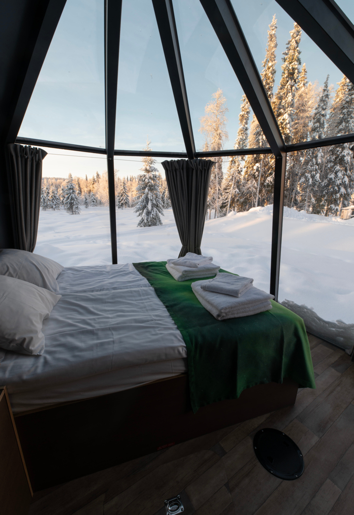 Nova Galaxy Village, Igloo hotel Rovaniemi Lapland, Sustainable Hotel, Glass Igloo hotel Rovaniemi
