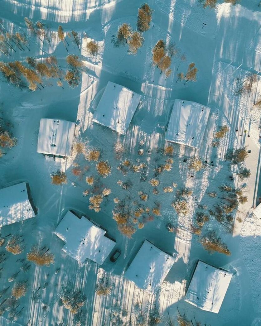 Nova Skyland Hotel cottages from above