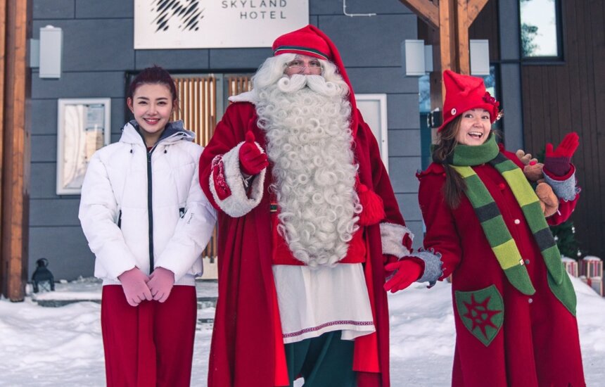 Joulupukki Nova Skyland Hotellilla