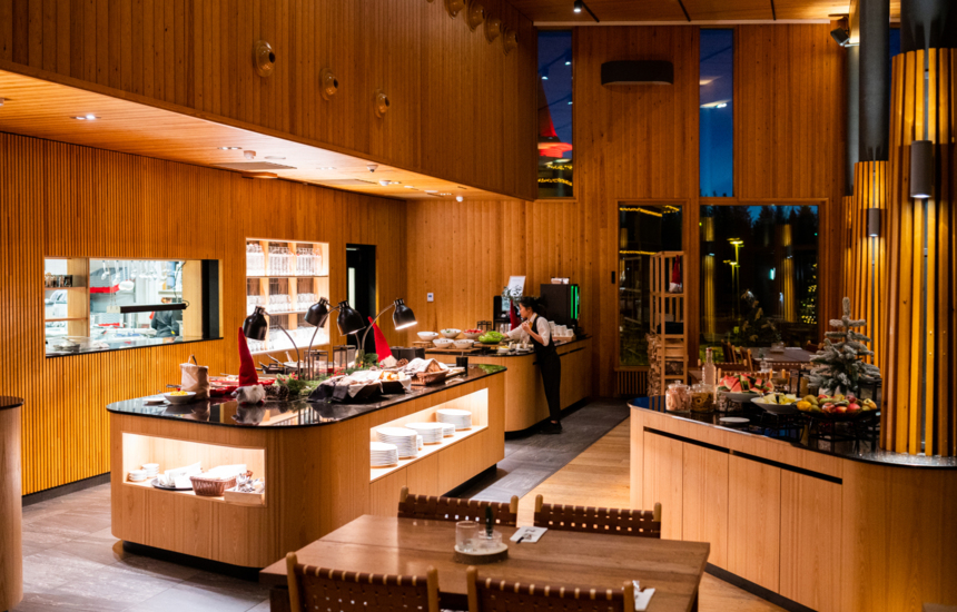 Nova Skyland Hotel and restaurant in Rovaniemi Lapland, Nordic cuisine with a modern touch