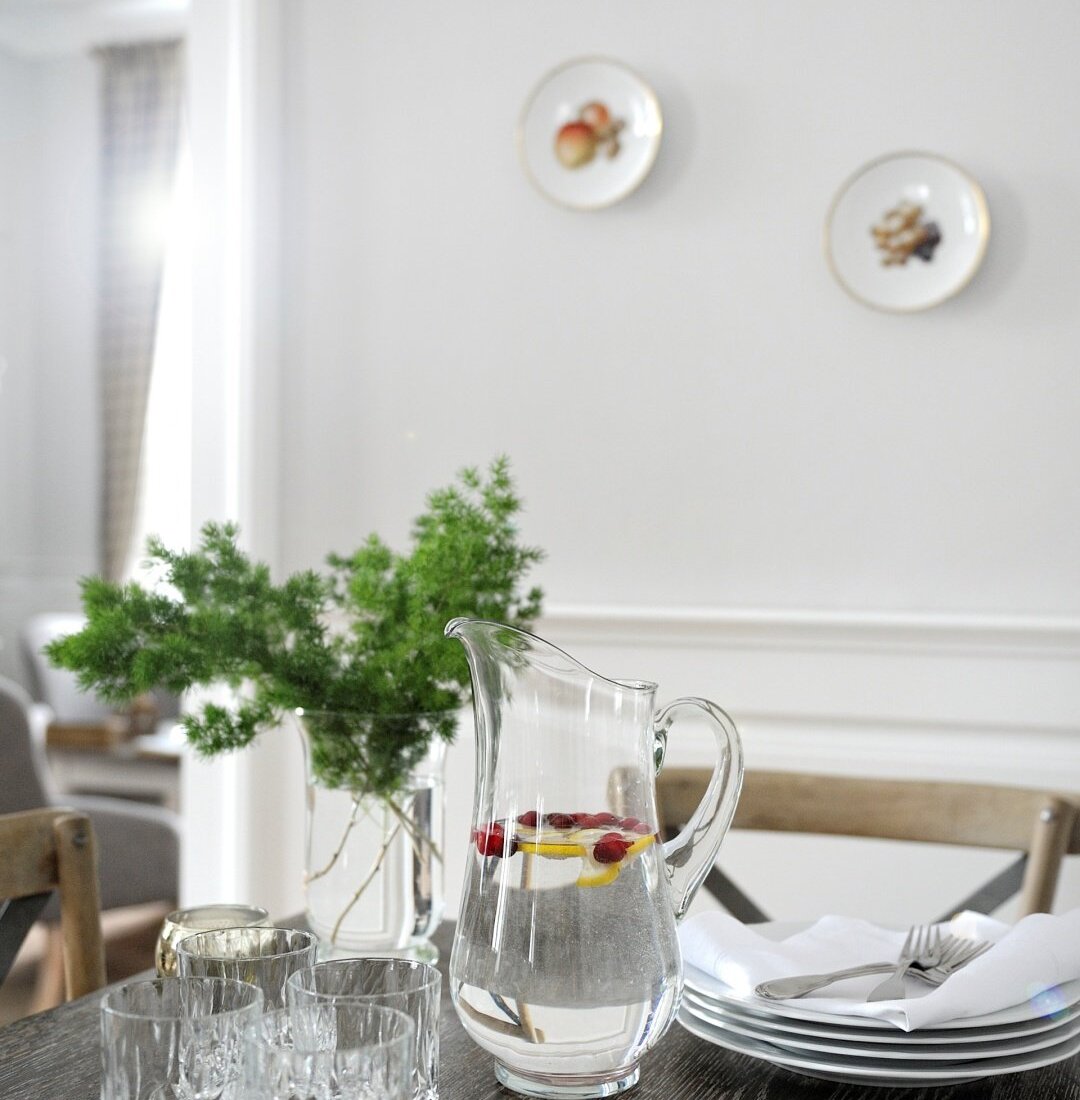 Jadalnia w Pałacu Kamieniec. Rezydencja niedaleko Polanicy -Zdrój