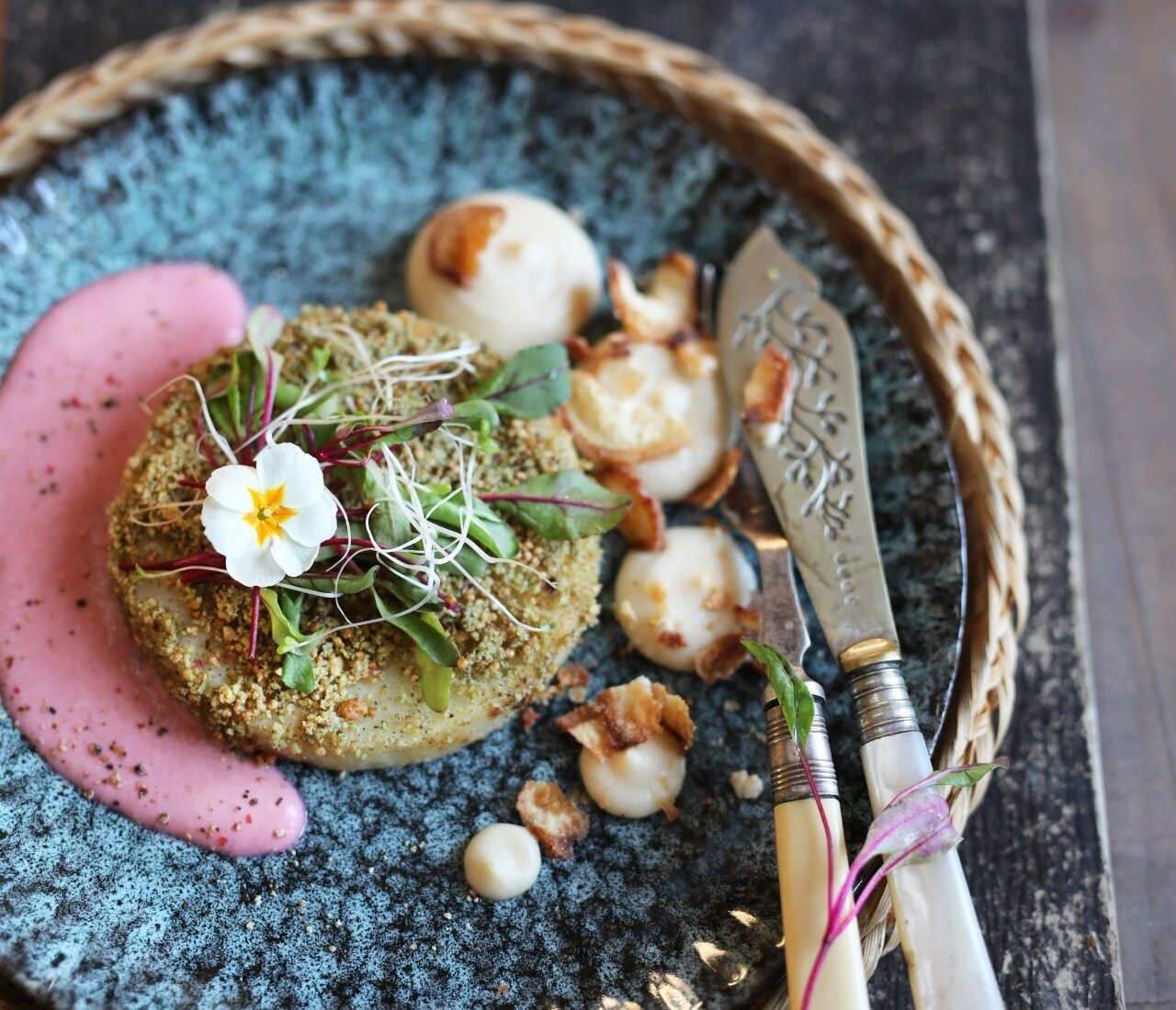 Danie wegetariańskie w restauracji Pałac Kamieniec. Wyśmienita kuchnia w Kotlinie Kłodzkiej