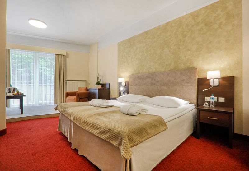 Przestronny Pokój Komfort Plus z dużym łóżkiem i miejscem do pracy