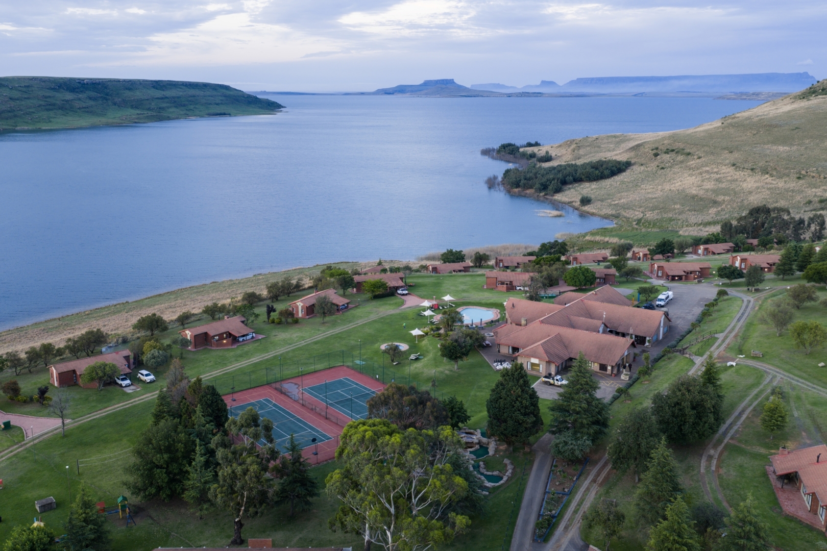 Qwantani Resort on the Sterkfontein Dam near Golden Gate Highlands National Park