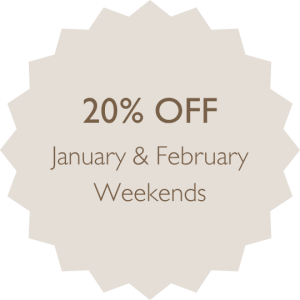 20% Off January & February Weekends