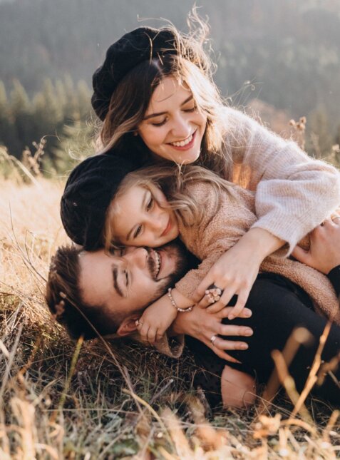 family in a hotel near Warsaw