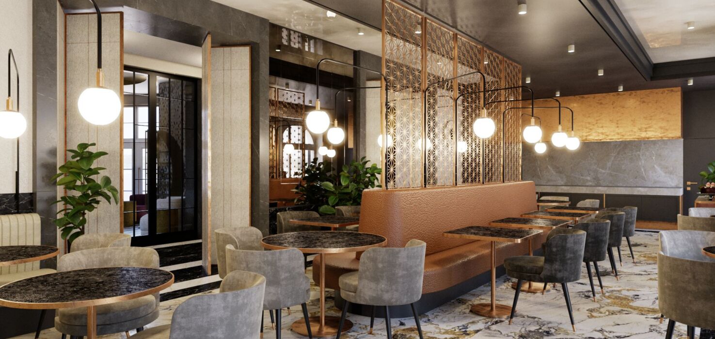 miejsce na spotkania integracyjne w krakowie - gustowna bona restaurant urządzona w stylu art deco