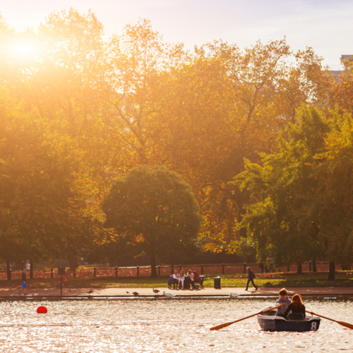 Hyde Park boating London