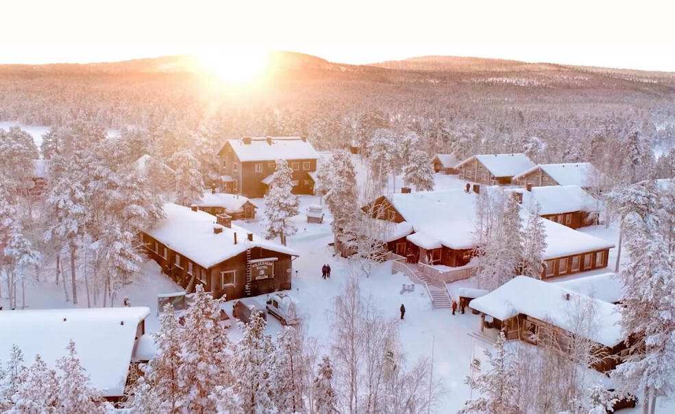 Wilderness Hotel Nellim, winter Lapland Finland cozy hotel