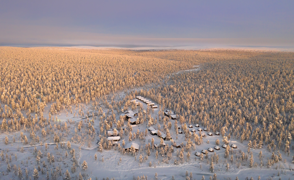Wilderness Hotel Muotka, Lapland Finland, winter wonderland, pristine nature, Saariselkä