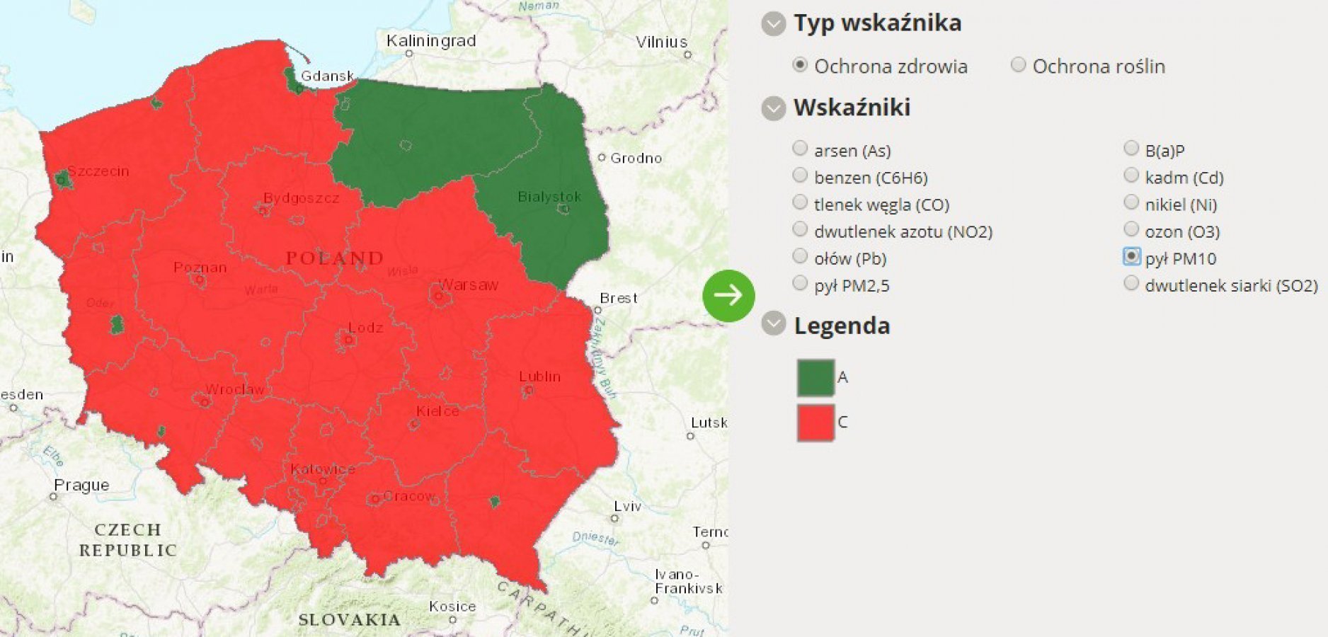 najczystszy region w polsce